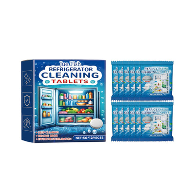 Refrigerator Cleaning Effervescent Tablet Kitchen Refrigerator Cleaning Anti-Oil Anti-Odor Multi-Purpose Cleaning Tablet - Korvel