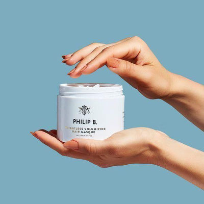Mascarilla Voluminizadora Sin Peso Philip B. para Todo Tipo de Cabello - 8 oz