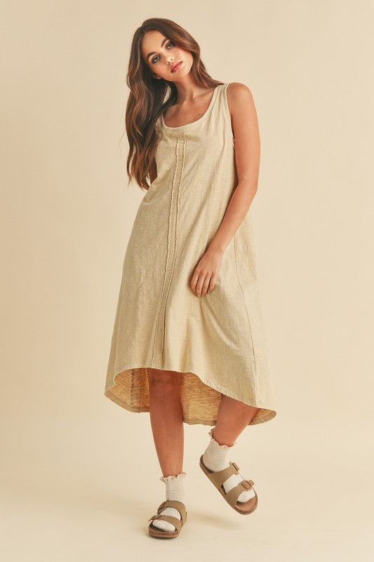 Robe midi à encolure dégagée et ourlet asymétrique pour femmes