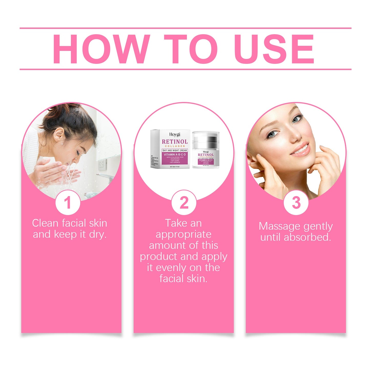 Collagen Cream Hydrating Facial Treatment Reduces Fine Lines, Brightens Skin Tone And Moisturizes Skin - Korvel