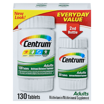 Centrum Adult Multivitamin et Multiminéral Compléments Alimentaires en Comprimés
