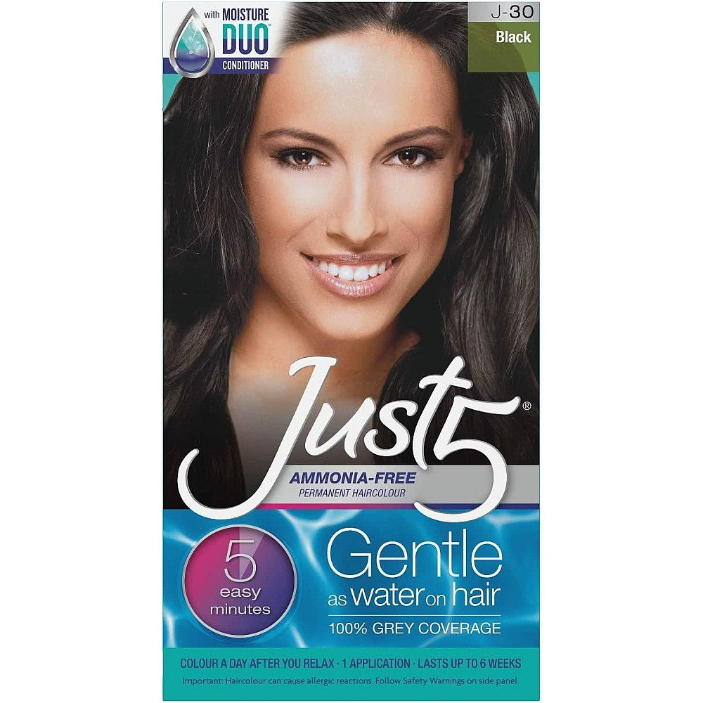 Just 5 Women's Minute Permanent Hair Color, Negro Noir