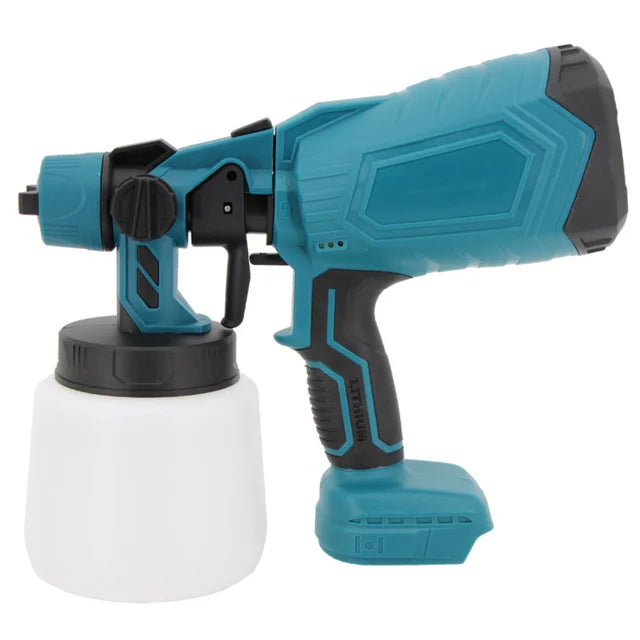 1000ML Electric Spray Gun High Power Cordless Paint Sprayer HVLP Auto Furniture Steel Coating Airbrush For Makita 21V Battery - Korvel
