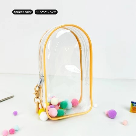 Labubu High Transparency PVC Storage Bag for Travel