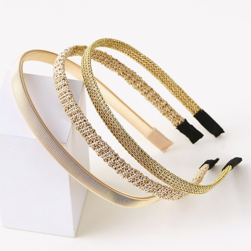 Minimalist metal spring hair clip fine hairpin head clip - Korvel
