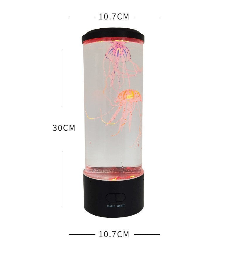Colorful LED Jellyfish Lamp - USB Plug-In Night Light