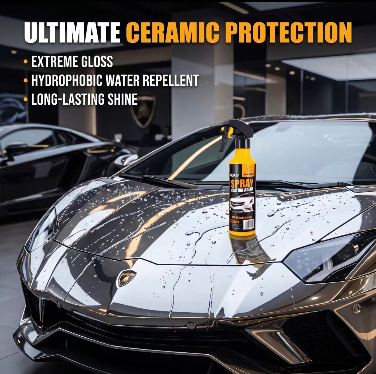 Spray de recubrimiento HydroShield para el cuidado del vehículo