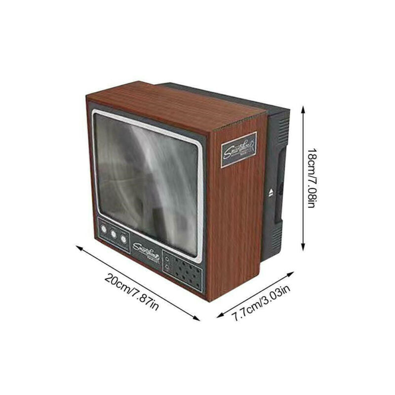 Retro TV Phone Screen Video DIY Enlarger Amplifier Magnifier Retro TV Appearance - Korvel