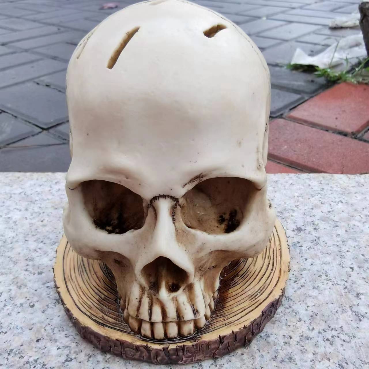 Decorative Halloween sculptures flower pots mummies creative crafts meditation skeletons - Korvel