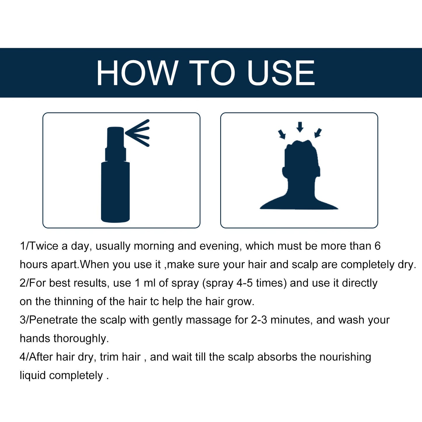Men's Hair Treatment Spray for Thicker Hair