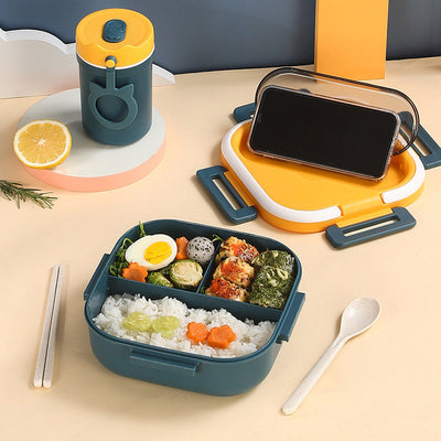 Japanese Style Sealed Square Compartment Lunch Box