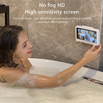 Wall-Mounted Waterproof Phone Holder for Bathroom