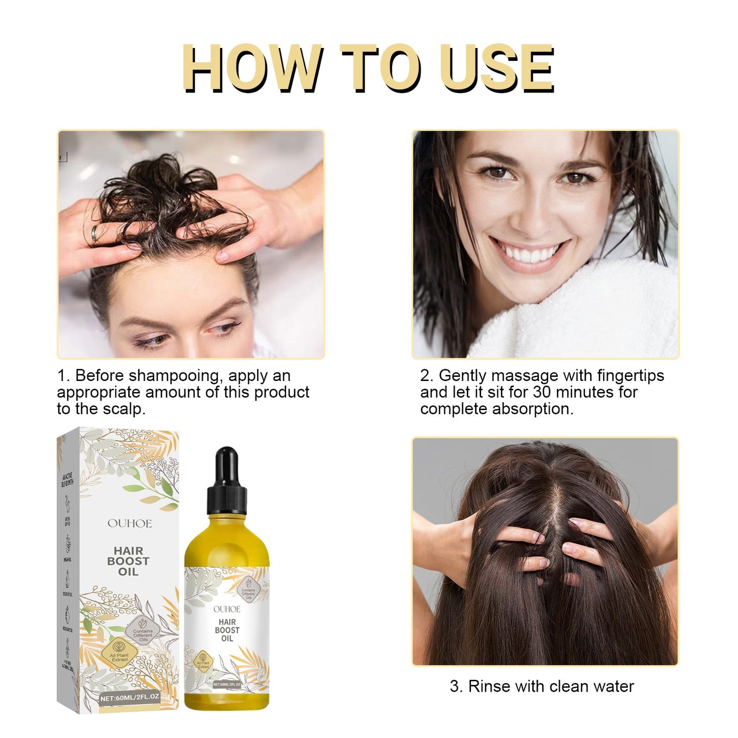 Hair Care Essential Oil Nourishes Hair, Softens Shine, Improves Hair Quality And Moisturizes Hair Care Essential Oil - Korvel