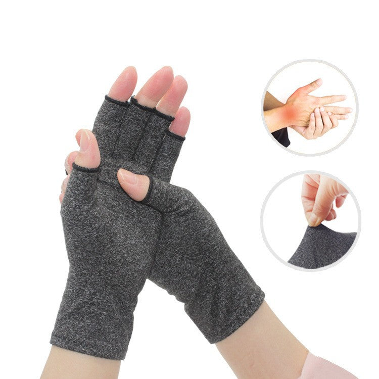 WorthWhile 1 Pair Compression Arthritis Gloves Wrist Support Cotton Joint Pain Relief Hand Brace Women Men Therapy Wristband - Korvel