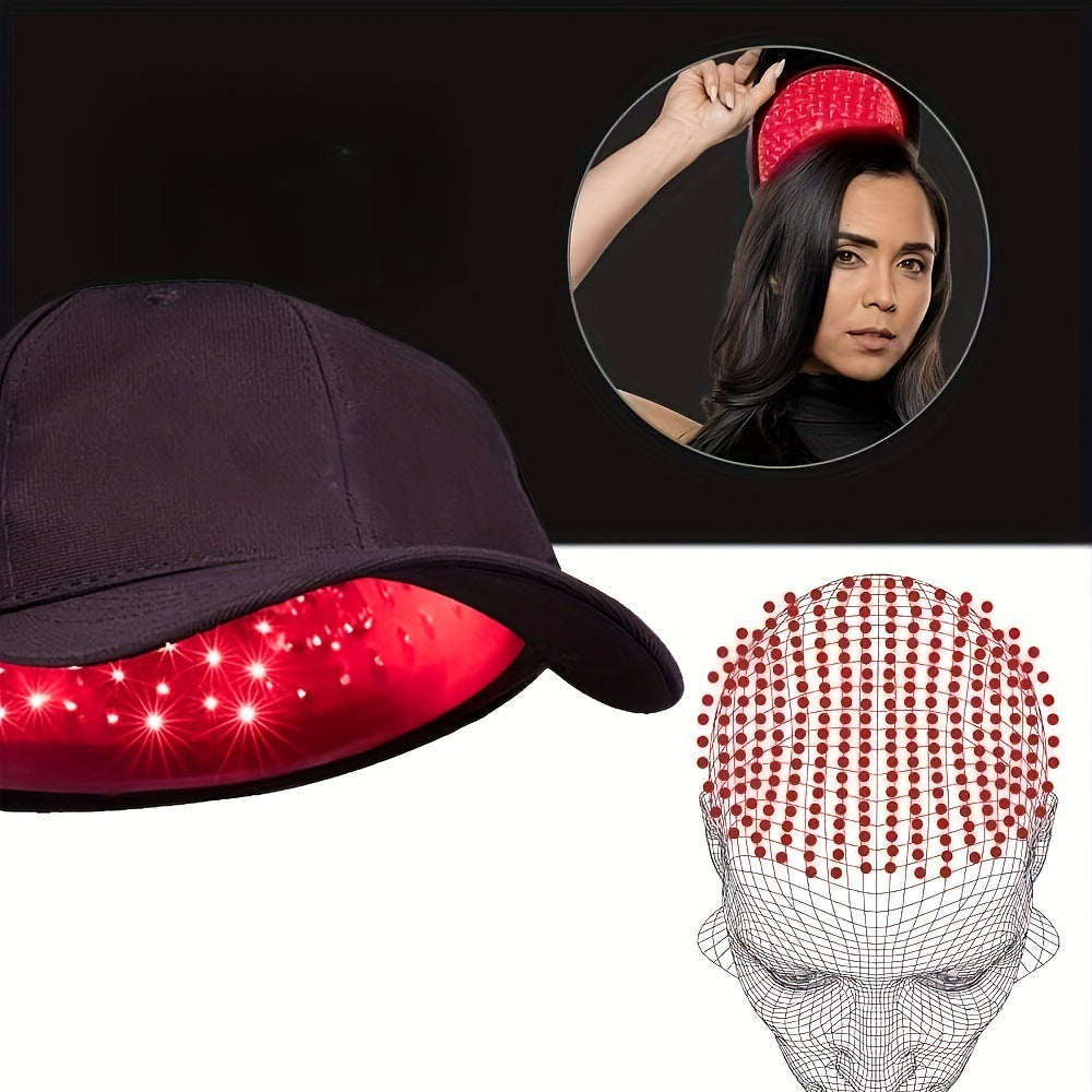 Red light therapy hair care cap hair care device portable portable hair follicle care hair dense hair care helmet hair care - Korvel