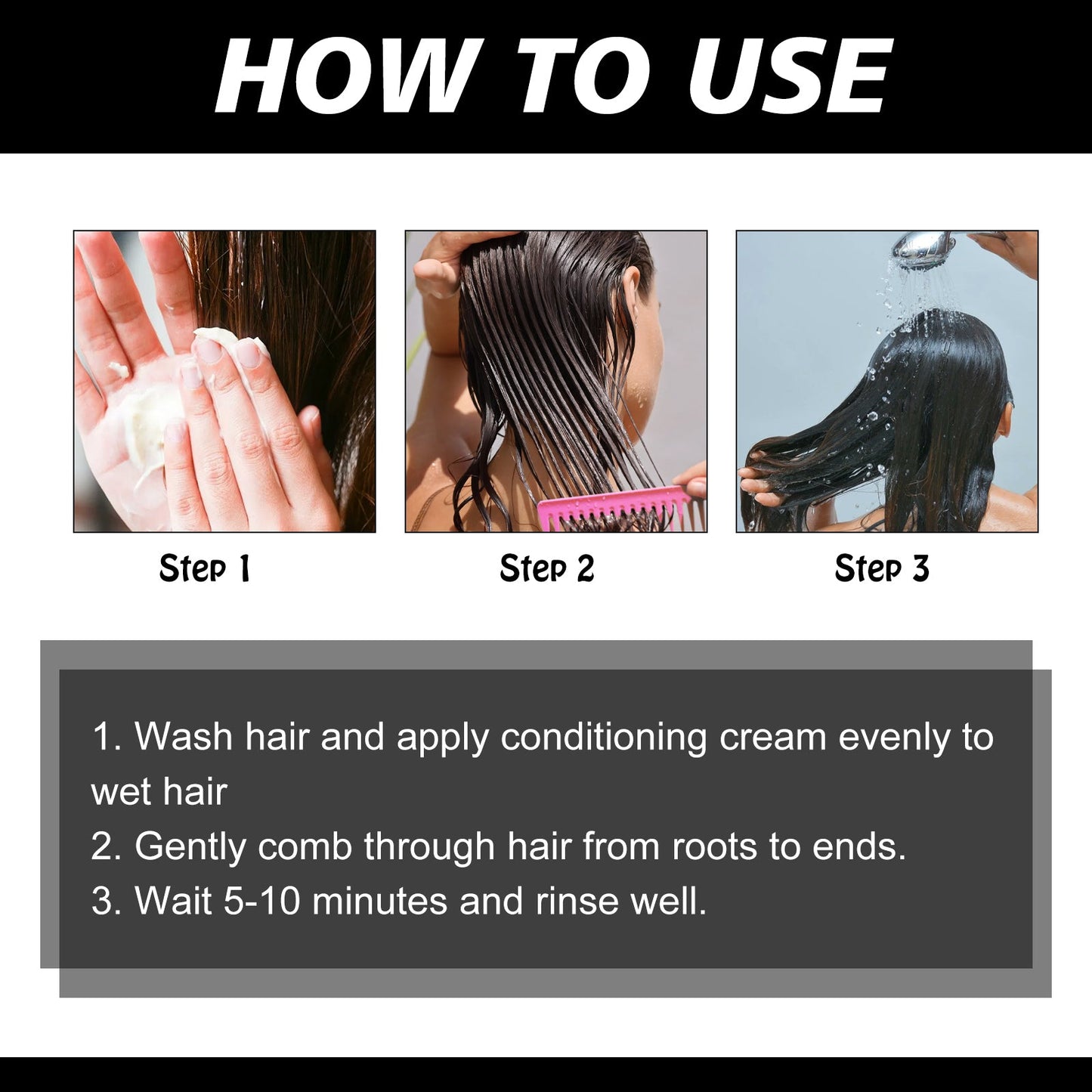 Keratin Hair Care Cream for Moisturizing and Smoothing