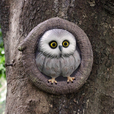 Owl Pendant Resin Outdoor Garden Ornament