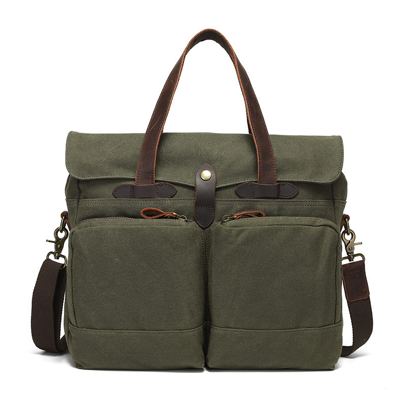 Men's Portable One-Shoulder Crossbody Briefcase