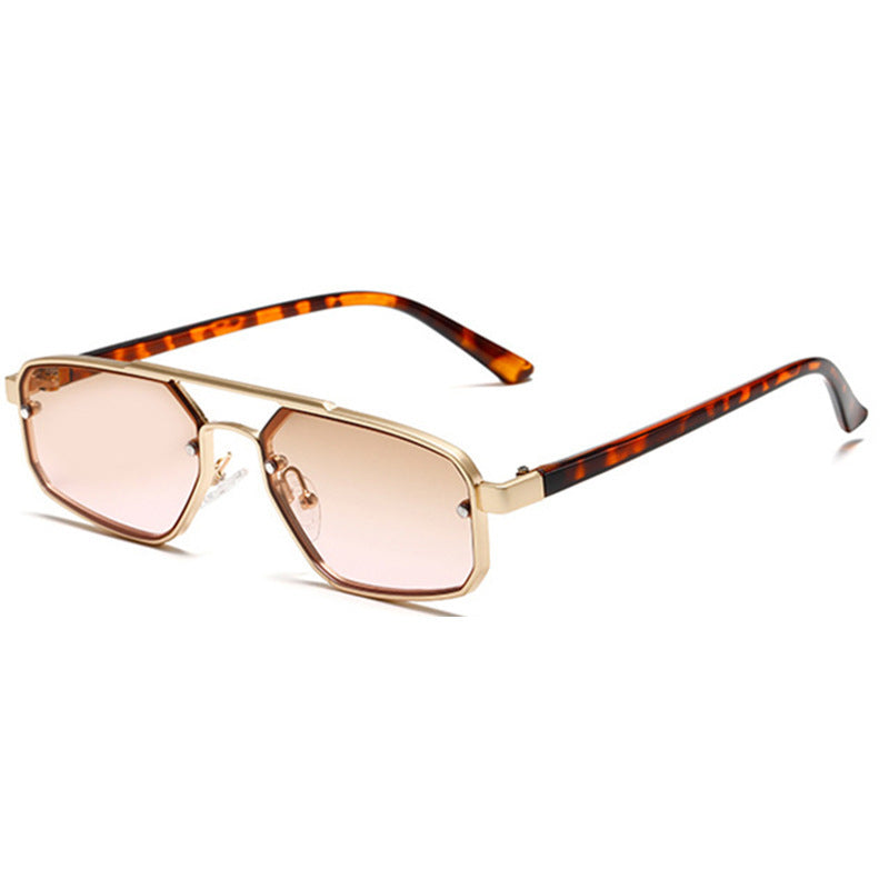 Women's Retro Small Frame Metal Sunglasses
