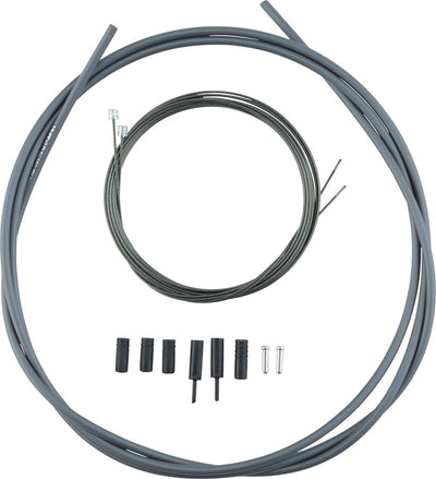 Juego de cable y funda de cambio Shimano Road Optislick - Gris