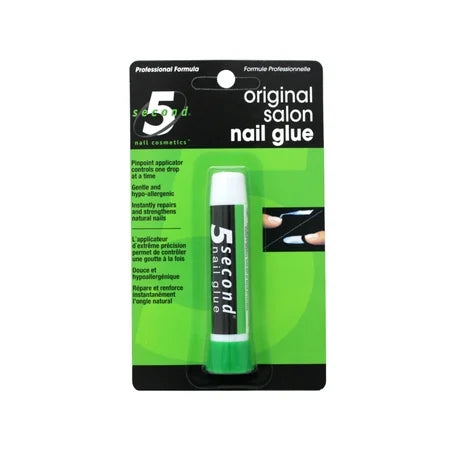 Pegamento para Uñas de 5 Segundos - 0.07oz para Reparaciones Rápidas