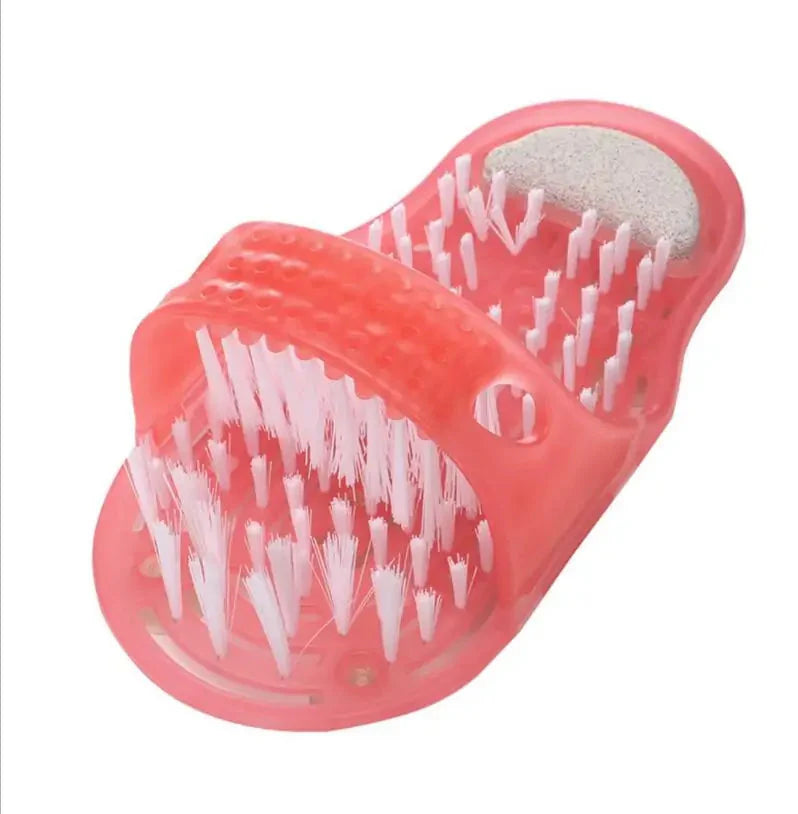 Cepillo de limpieza de pies premium con zapatilla para un cuidado sin esfuerzo
