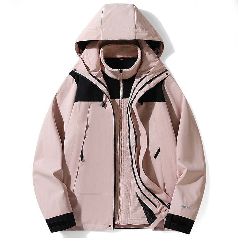 Three-in-One Outdoor Jacket for Men and Women