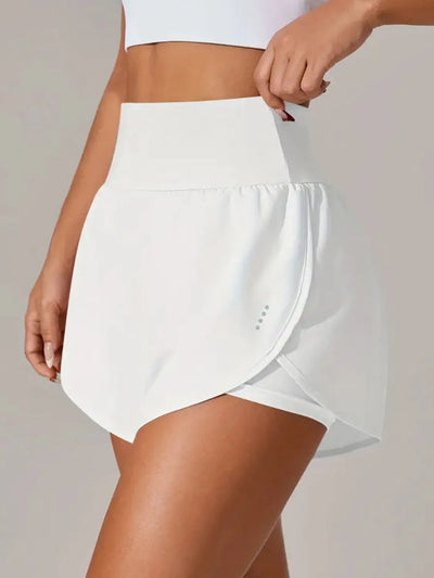 Shorts Actifs Taille Haute avec Poches