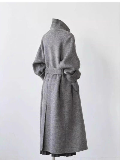 Abrigo de Cachemira Doble Cara Elegante para Mujeres