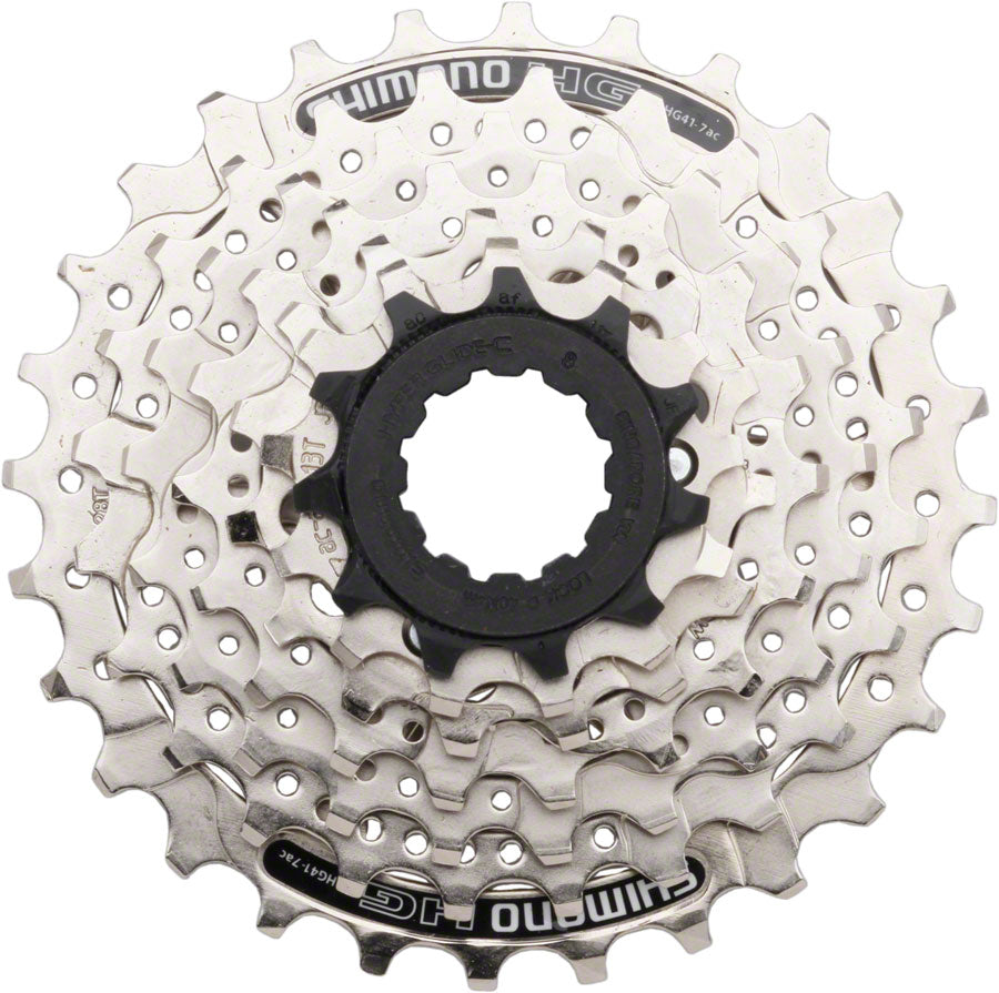 Cassette Shimano CS-HG41 de 7 velocidades - 11-28t Plata