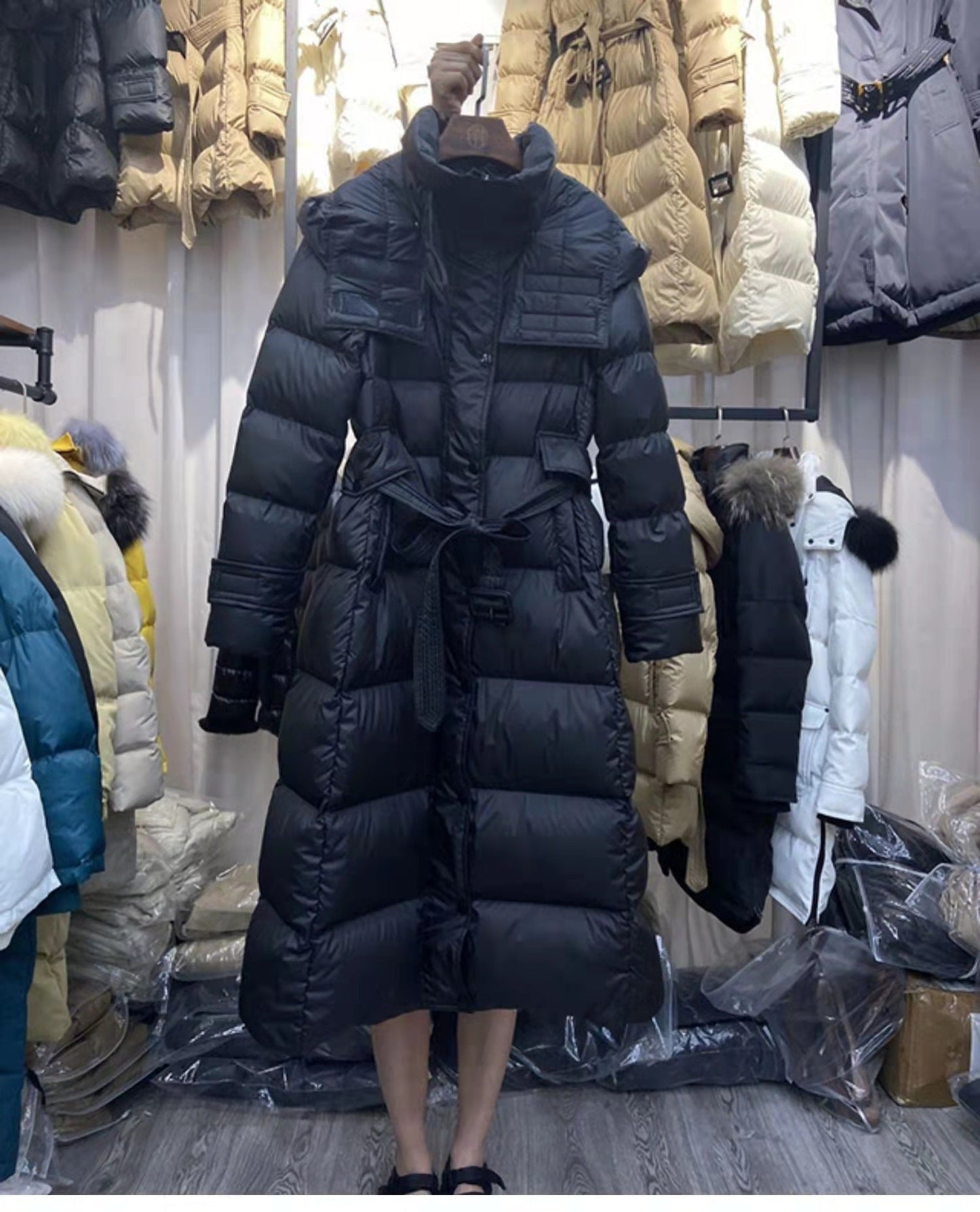Women's Premium White Duck Down Puffer Jacket