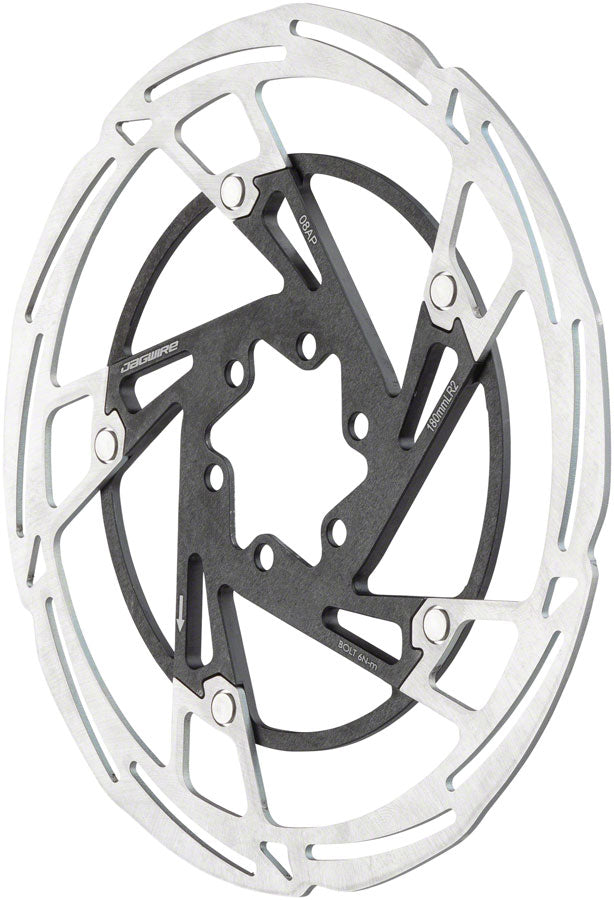 Rotor de frein à disque Jagwire Pro LR2 - 140 mm 6-Bolt Argent/Noir