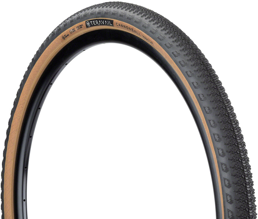 Teravail Cannonball Tire - 700 x 47 Tubeless Folding Tan
