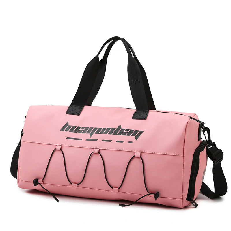 Bolsa de gimnasio impermeable de gran capacidad con separación de seco y mojado