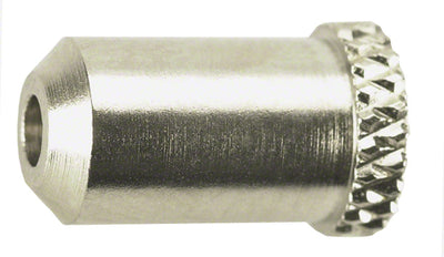 Jagwire 5mm Steel Housing Stop - Acabado en cromo, Paquete de 50