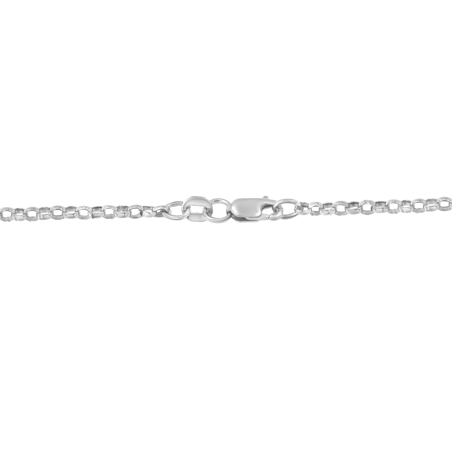 Collar con colgante de diamante en forma de corazón de 14K oro blanco con corte princesa