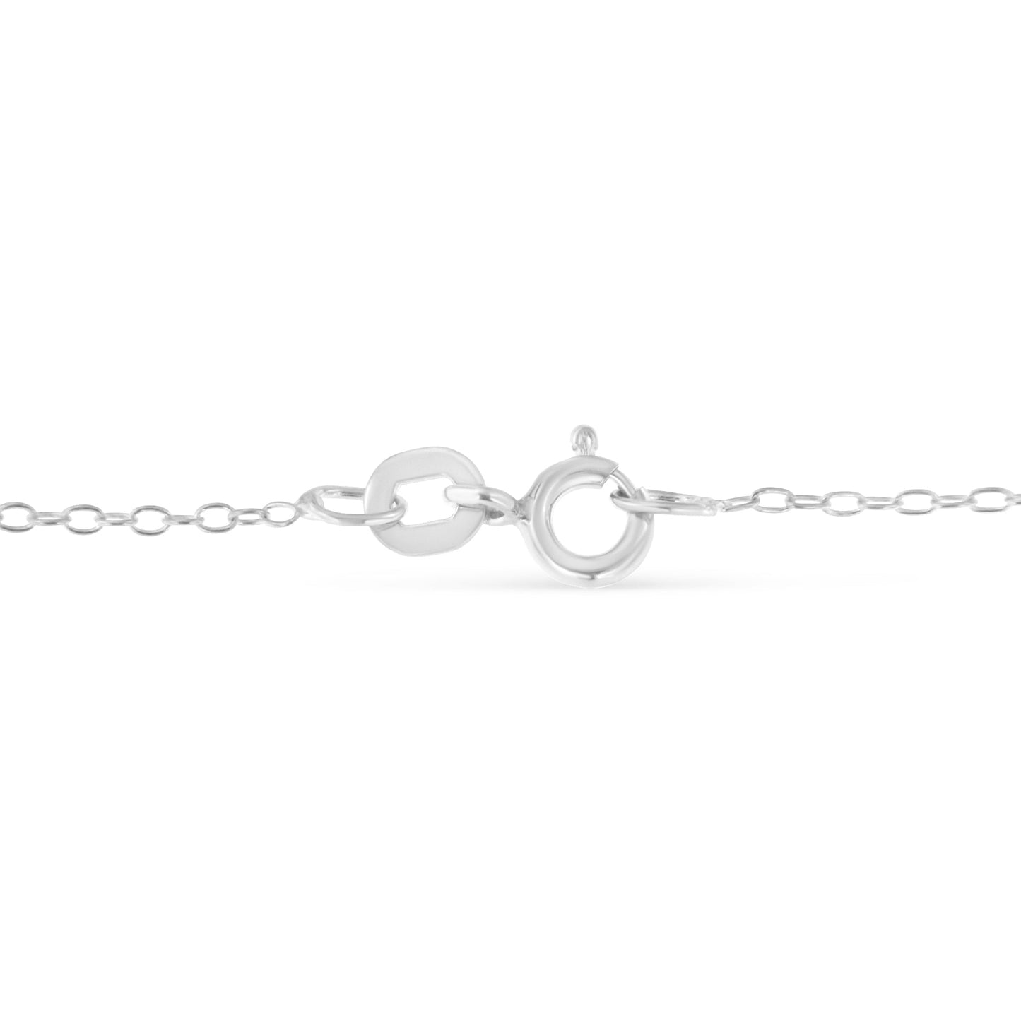 Collier en argent sterling avec diamants - 0,5 cttw