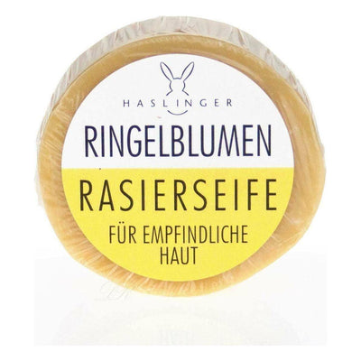 Haslinger Marigold Shaving Soap 60g - Luxurious Grooming