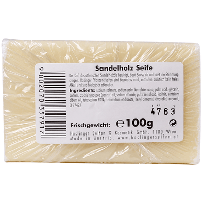 Haslinger Sandalwood Soap 100g - Luxurious Bar Soap