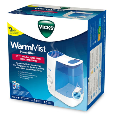 Vicks Warm Mist Humidifier - 1 Gallon Capacity