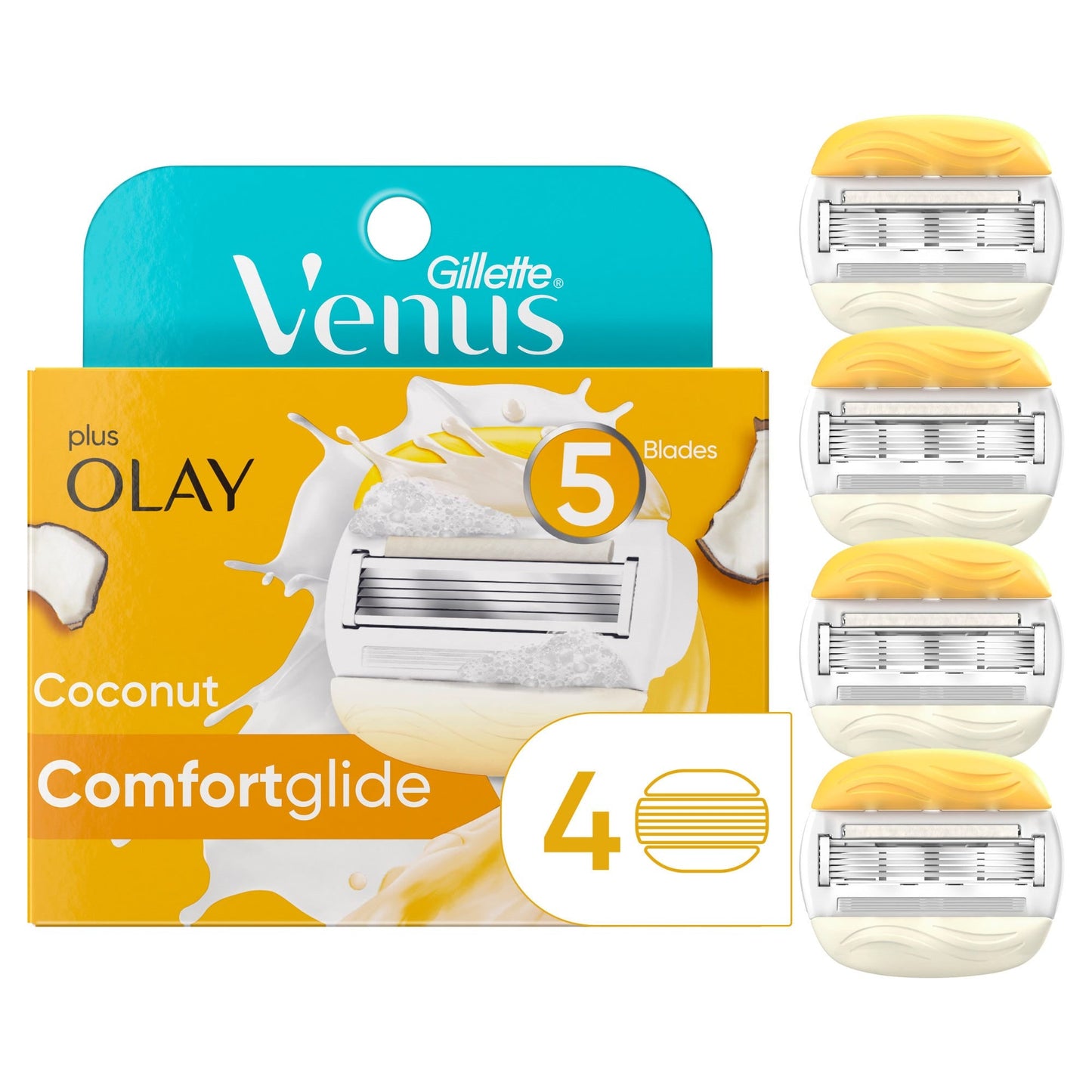 Recharge de lames Gillette Venus Comfortglide Plus Olay Coconut