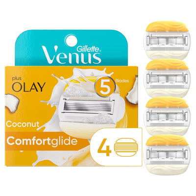 Gillette Venus Comfortglide Plus Olay Coconut Razor Blade Refills