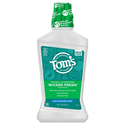 Enjuague bucal Cool Mountain Mint de Tom's of Maine, 16 Fl Oz