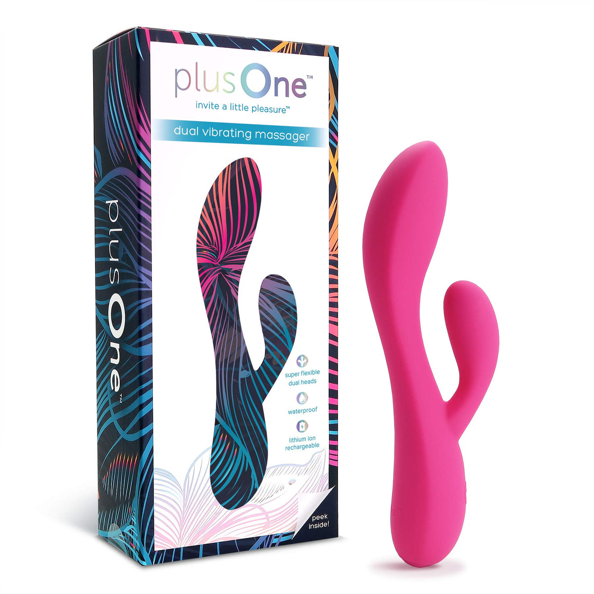 PlusOne Double Massager Vibrant
