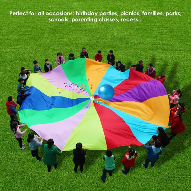 Juguete Paracaídas Arcoíris Gigante para Niños - Diversión al Aire Libre
