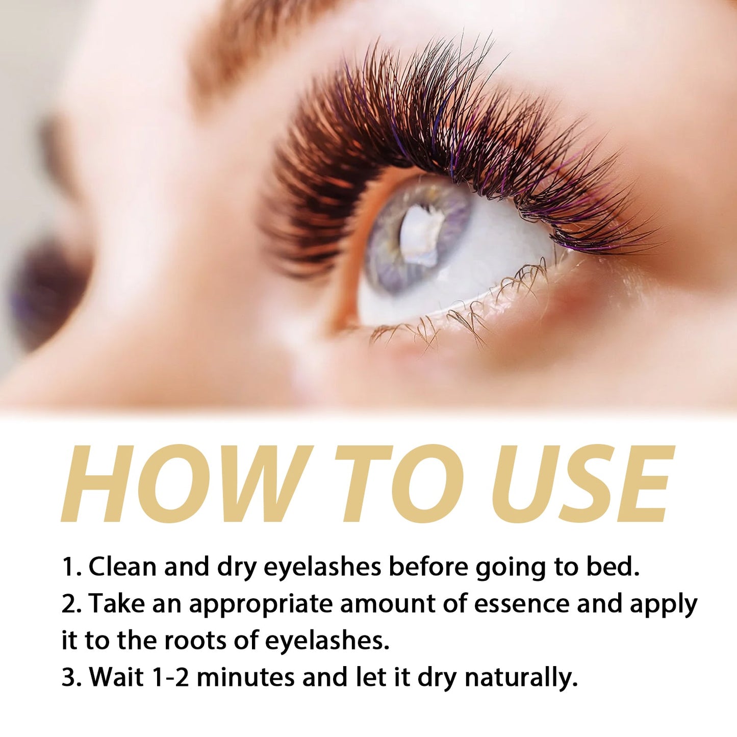 Castor Oil Lash Growth Serum, Mild Lasting Not Easy To Halo Makeup Natural Slim Black Beautiful Voluminous Voluminous Mascara - Korvel