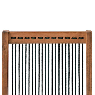 folding roping wood chair - Korvel