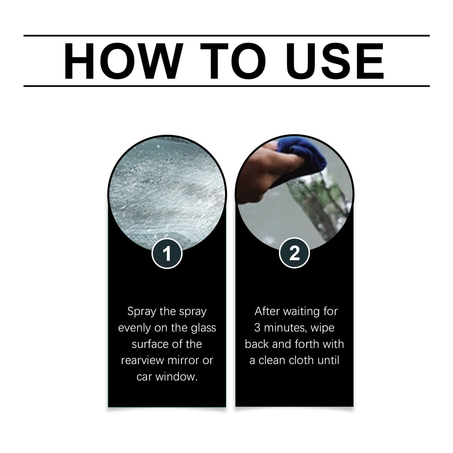 Spray anti-pluie pour vitres de voiture pour une visibilité améliorée
