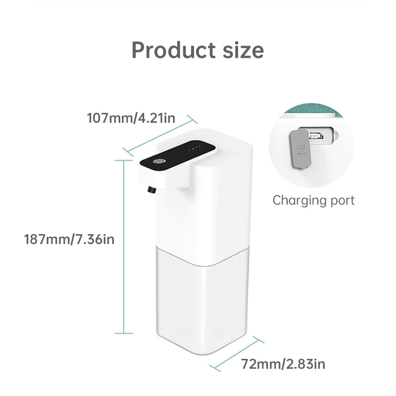 Infrared - Sensing USB - Rechargeable Foam Hand Sanitizer Dispenser for Home Bathrooms - Korvel
