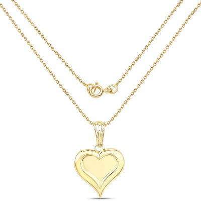Elegant 7.05g 925 Sterling Silver Heart Pendant